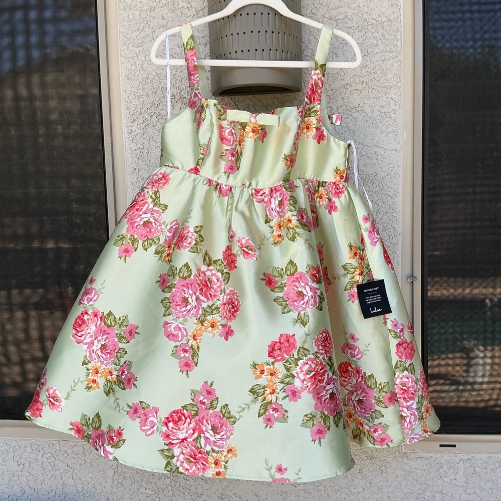 NWT Lulu’s Unbelievably Lovely Sage Floral Babydoll Empire Waist Mini Dress XL - Picture 3 of 12